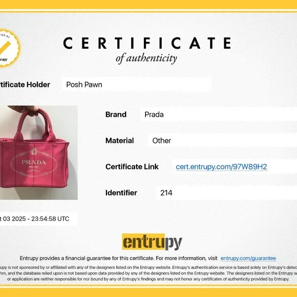 Authentic Pink Prada Canapa Small Logo Tote Bag - Picture 12 of 12